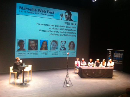 Table ronde au webfest de Marseille sur les chaînes VOD avec Fablabchannel